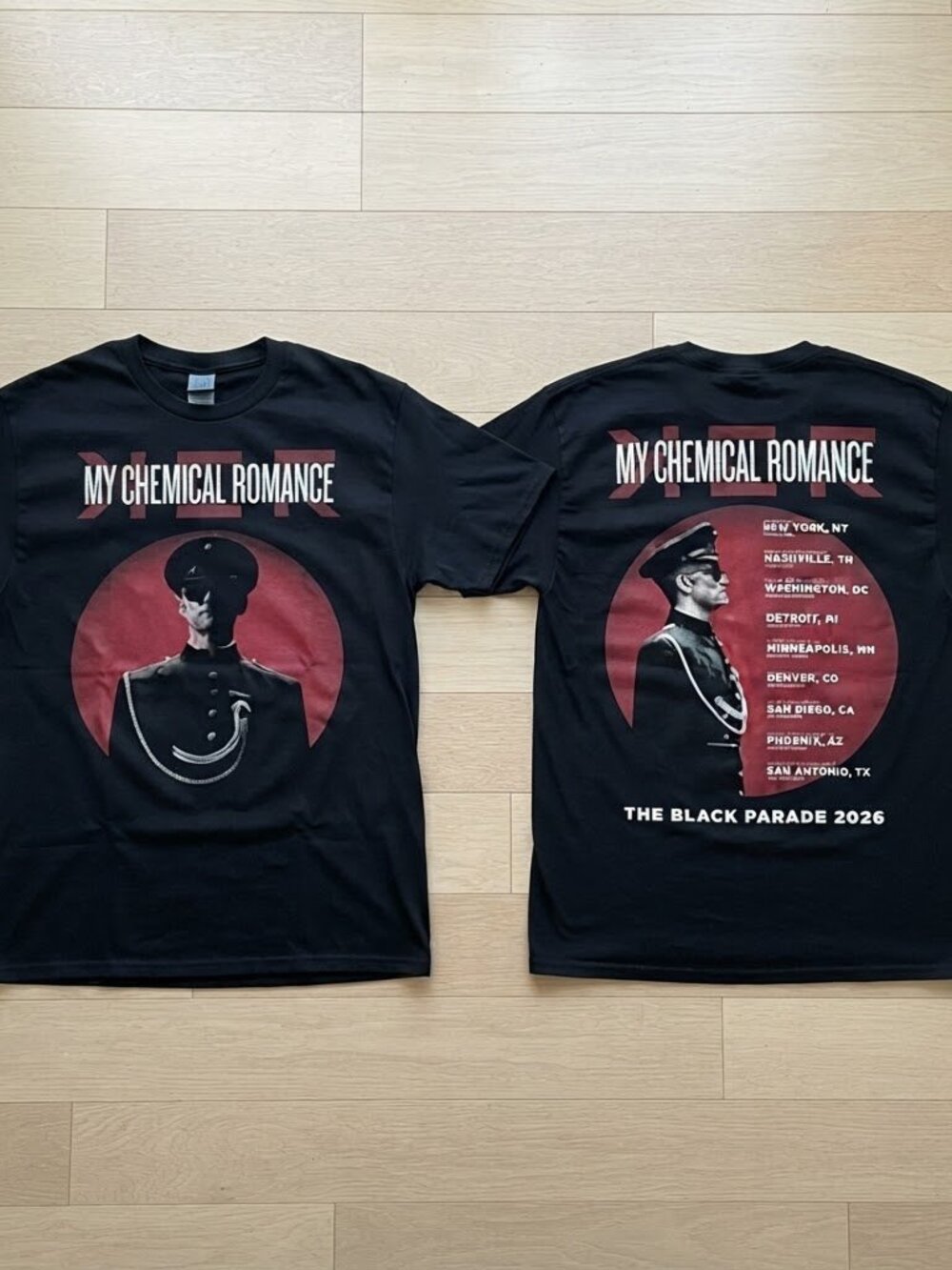 My Chemical Romance The Black Parade 2026 Red Circle Black T-Shirt S-4XL